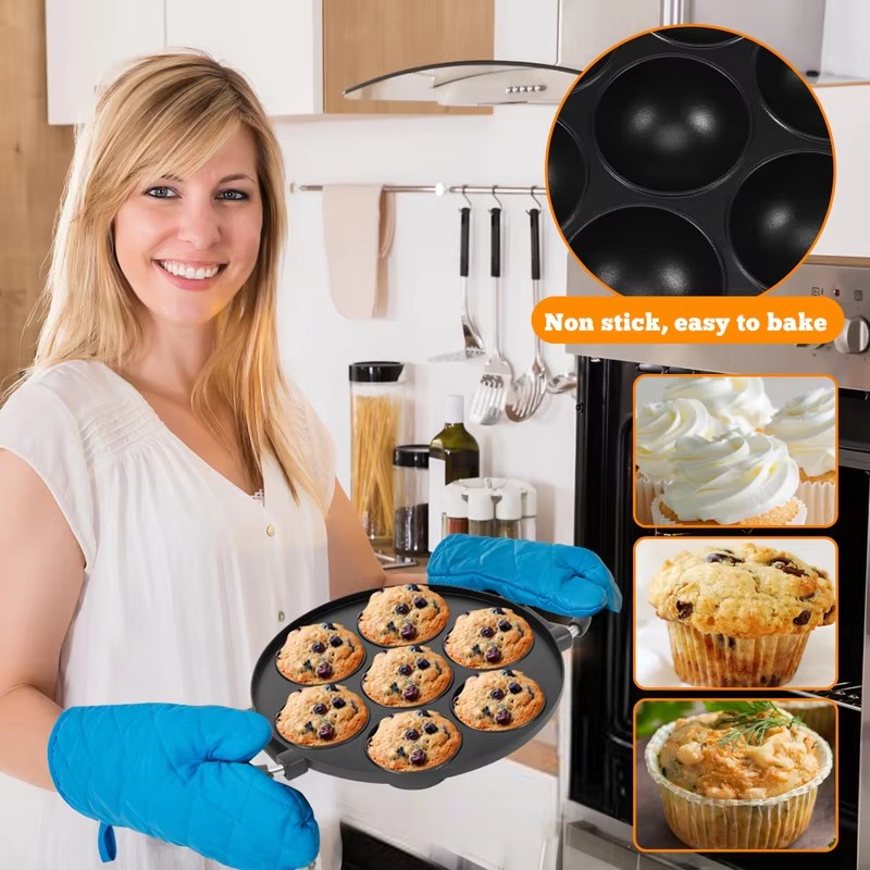 Molde de alumínio com 7 cavida - Takoyaki Grill Plate avaliação e preço