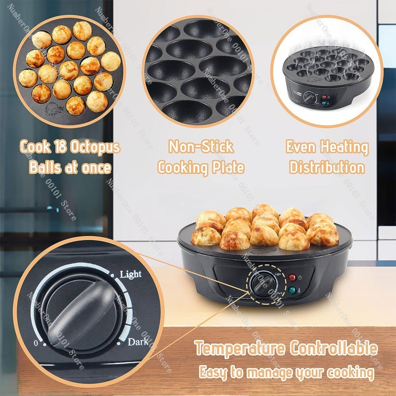 Máquina Elétrica de Takoyaki e - Takoyaki Grill Plate avaliação e preço
