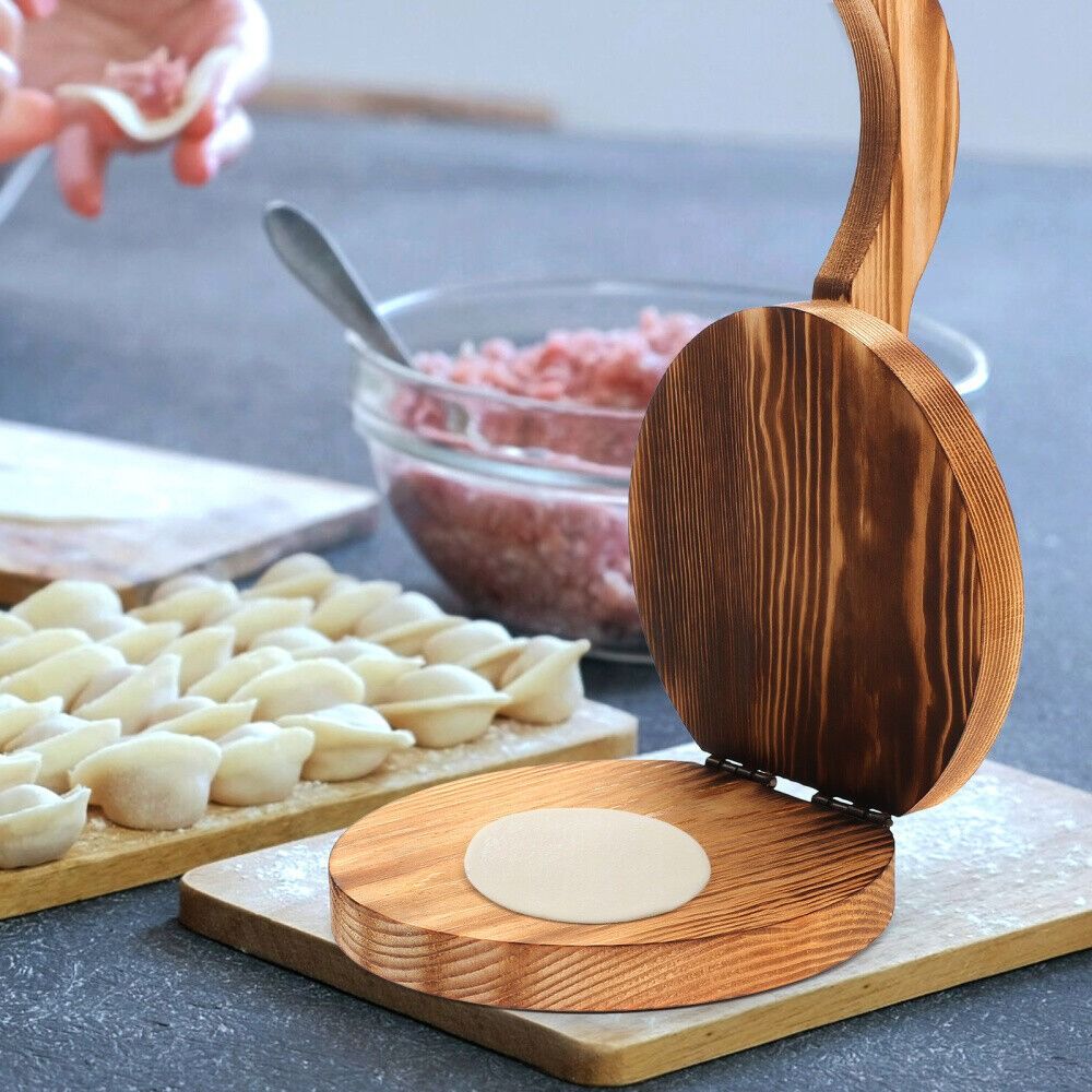 Prensador De Massa De Madeira  - Dumpling Press Set avaliação e preço