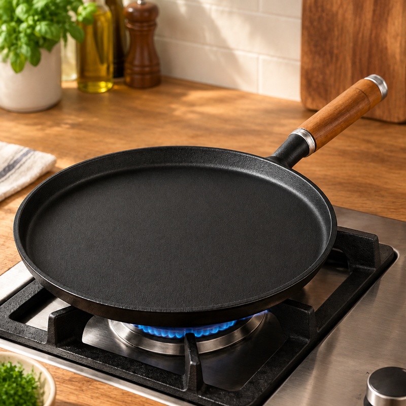 Frigideira de ferro fundido de - Egg Waffle Pan avaliação e preço